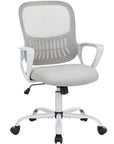 Gray Swivel Rolling Office Chair