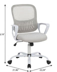Gray Swivel Rolling Office Chair