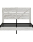White Solid Wood King Bed Frame