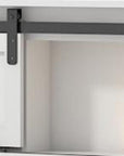 White Metal King Bed Frame With USB