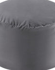 48" White Upholstered Bean Bag Chair