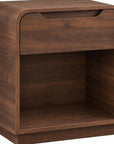 24" Natural Wood One Drawer Nightstand