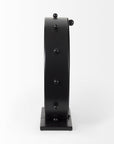 11" Black Iron Silent Analog Round Wall Clock