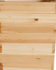 24" X 10" Brown Wood Rectangular Planter Box