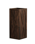 24" X 10" Brown Wood Rectangular Planter Box