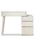 32" White Solid Wood Two Drawer Vanity Table