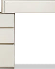 32" White Solid Wood Two Drawer Vanity Table