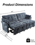 90" Modular USB Sofa