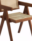 Set of Two Natural Solid Wood Dining Side Chairs
