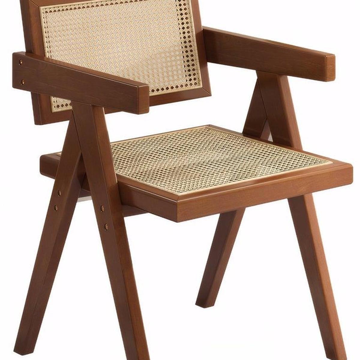 Set of Two Natural Solid Wood Dining Side Chairs