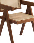 Set of Two Natural Solid Wood Dining Side Chairs
