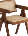 Set of Two Natural Solid Wood Dining Side Chairs