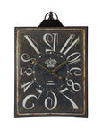 26" Black Iron Analog Wall Clock