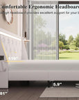 White Metal And Tufted Faux Fur Lighted Upholstered Full Bed Frame With Drawers With Drawers Storage