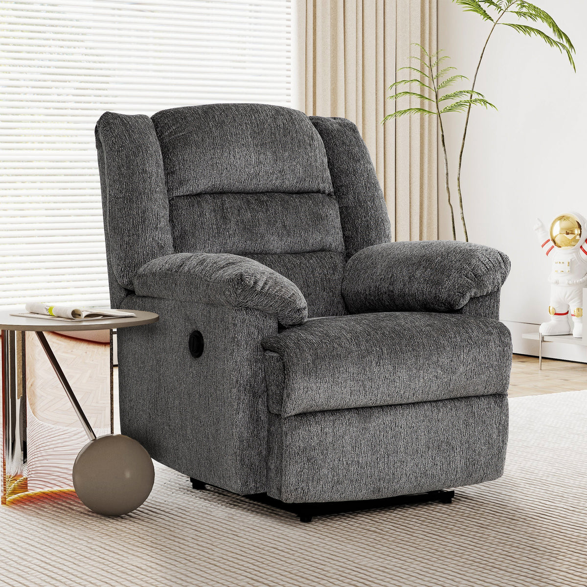 Primo International Connor Rocker Power Reclining Chair in Nova Grey, image 2