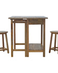 Breakfast Table With 2 Stools