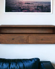 Floating Chestnut Open Console