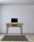 2 Drawer Shell Writing Desk