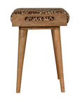 Leopard Velvet Tray Style Footstool