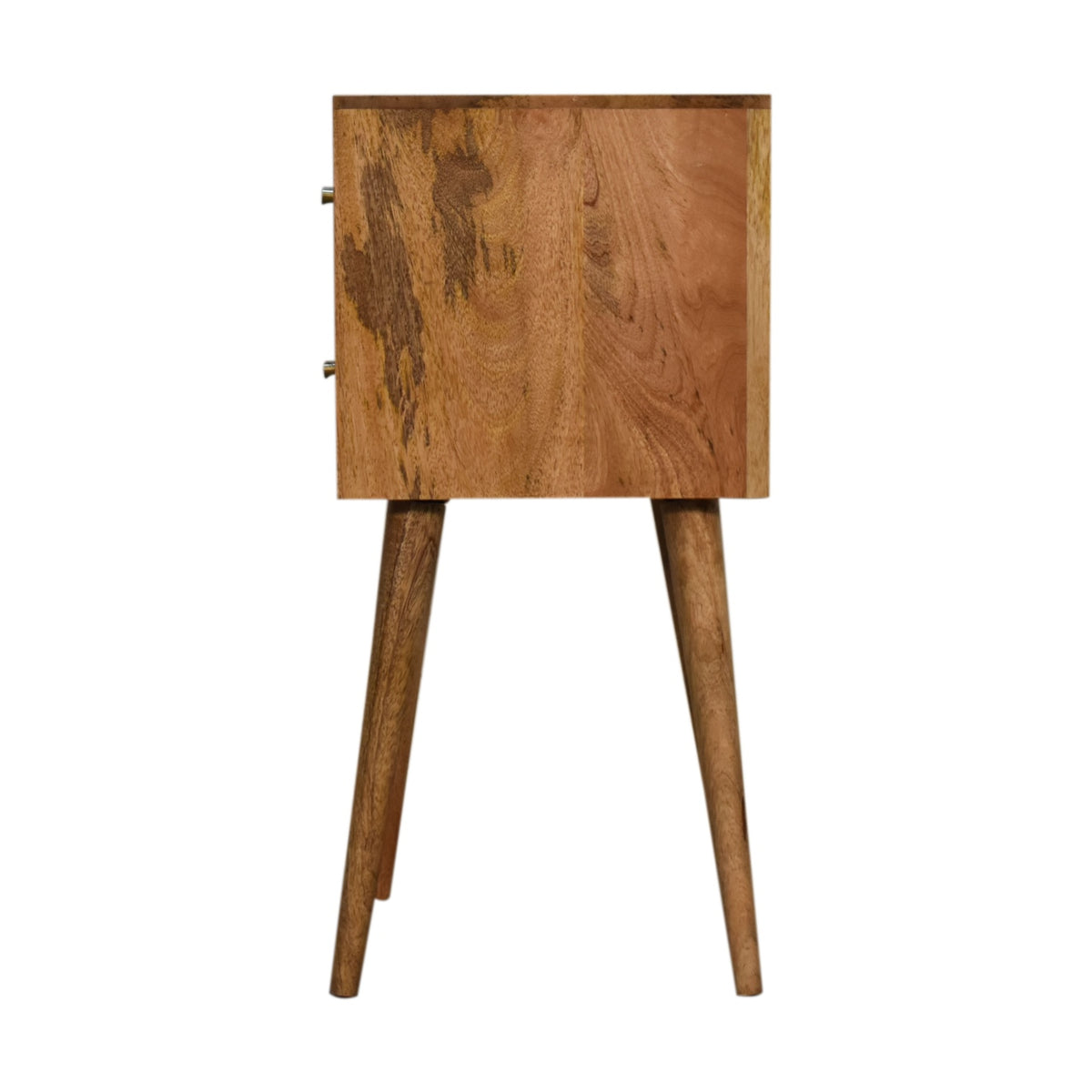 Mini Cube Carved 2 Drawer Nightstand