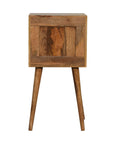 Mini Cube Carved 2 Drawer Nightstand
