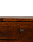 Mini Chestnut Curved Nightstand