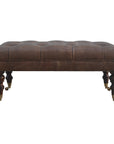 Buffalo Leather Ottoman