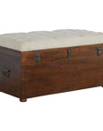 White Linen Storage Trunk