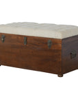White Linen Storage Trunk