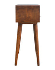 Curved Chestnut Console Table