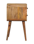 Mini Oak-ish Curved Nightstand