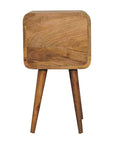 Mini Oak-ish Curved Nightstand