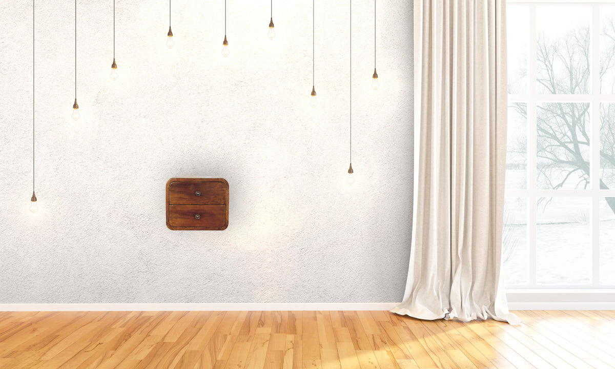 Floating Mini Chestnut Nightstand