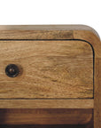Mini Oak-ish Floating Open Nightstand