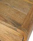 Mini Oak-ish Floating Open Nightstand