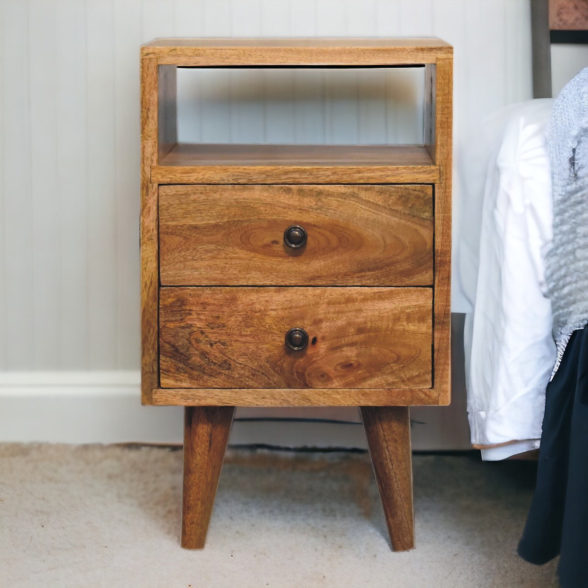 Mini Oak-ish Classic Open Nightstand