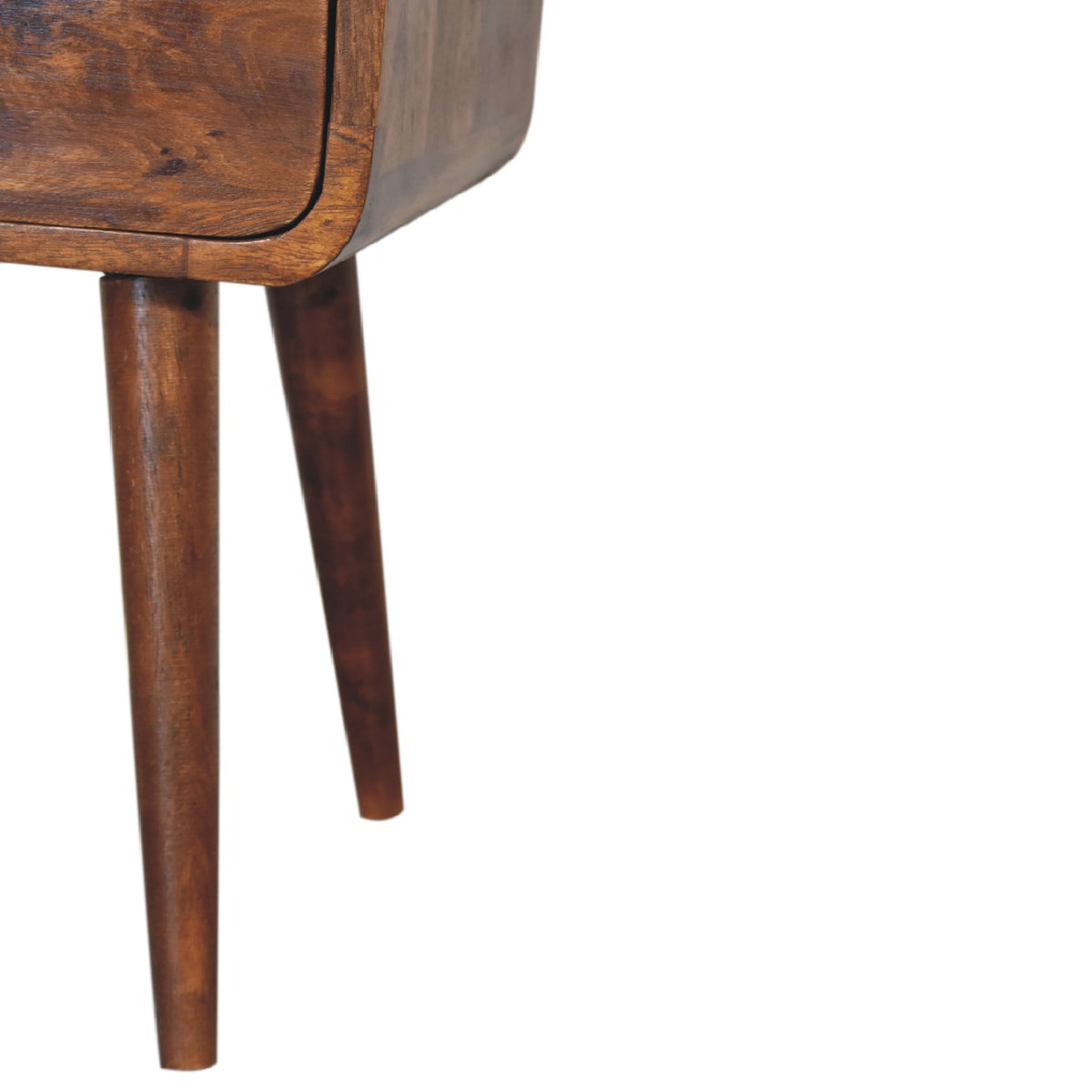 Mini Chestnut Curve Open Nightstand