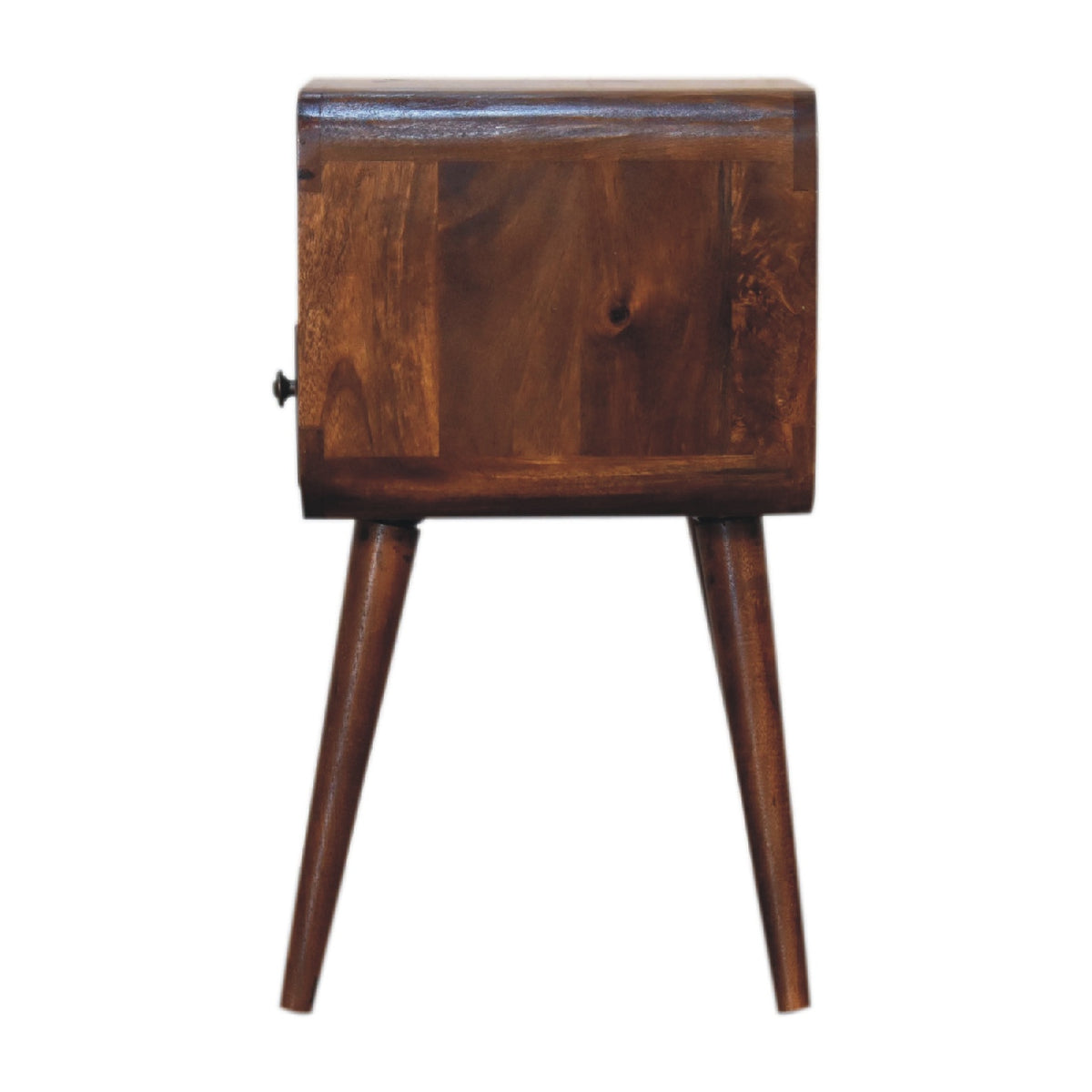 Mini Chestnut Curve Open Nightstand