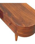 Chestnut Round Open Media Unit