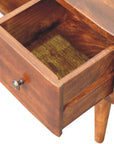 Chestnut Round Open Media Unit