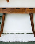 Chestnut Foldable Mirror Table
