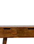 Chestnut Foldable Mirror Table