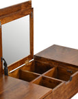 Chestnut Foldable Mirror Table