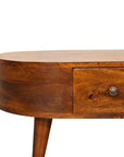 Mini Chestnut Rounded Coffee Table