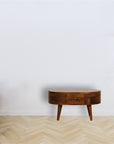 Mini Chestnut Rounded Coffee Table