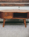 Mini Chesnut Wave Coffee Table