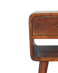 Mini Chestnut Curve Lower Nightstand
