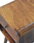 Mini Chestnut Curve Lower Nightstand