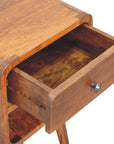 Mini Chestnut Curve Lower Nightstand
