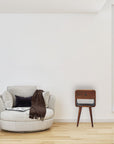 Mini Chestnut Curve Lower Nightstand